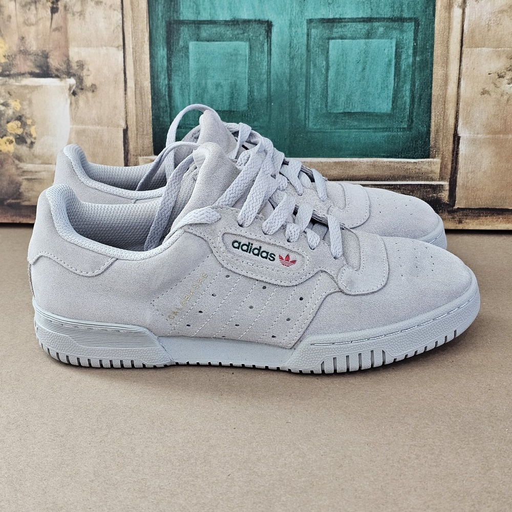 ADIDAS YEEZY Powerphase Calabasas Mens 5 Quiet Grey Off White - Picture 3 of 9